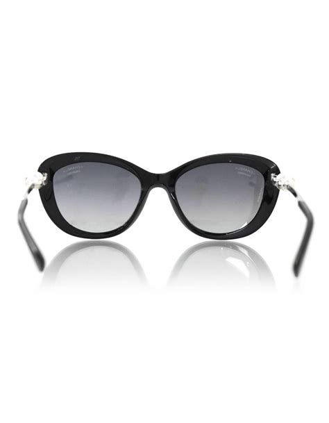 chanel polarised cat eye sunglasses ch5361q black|Cat Eye Sunglasses .